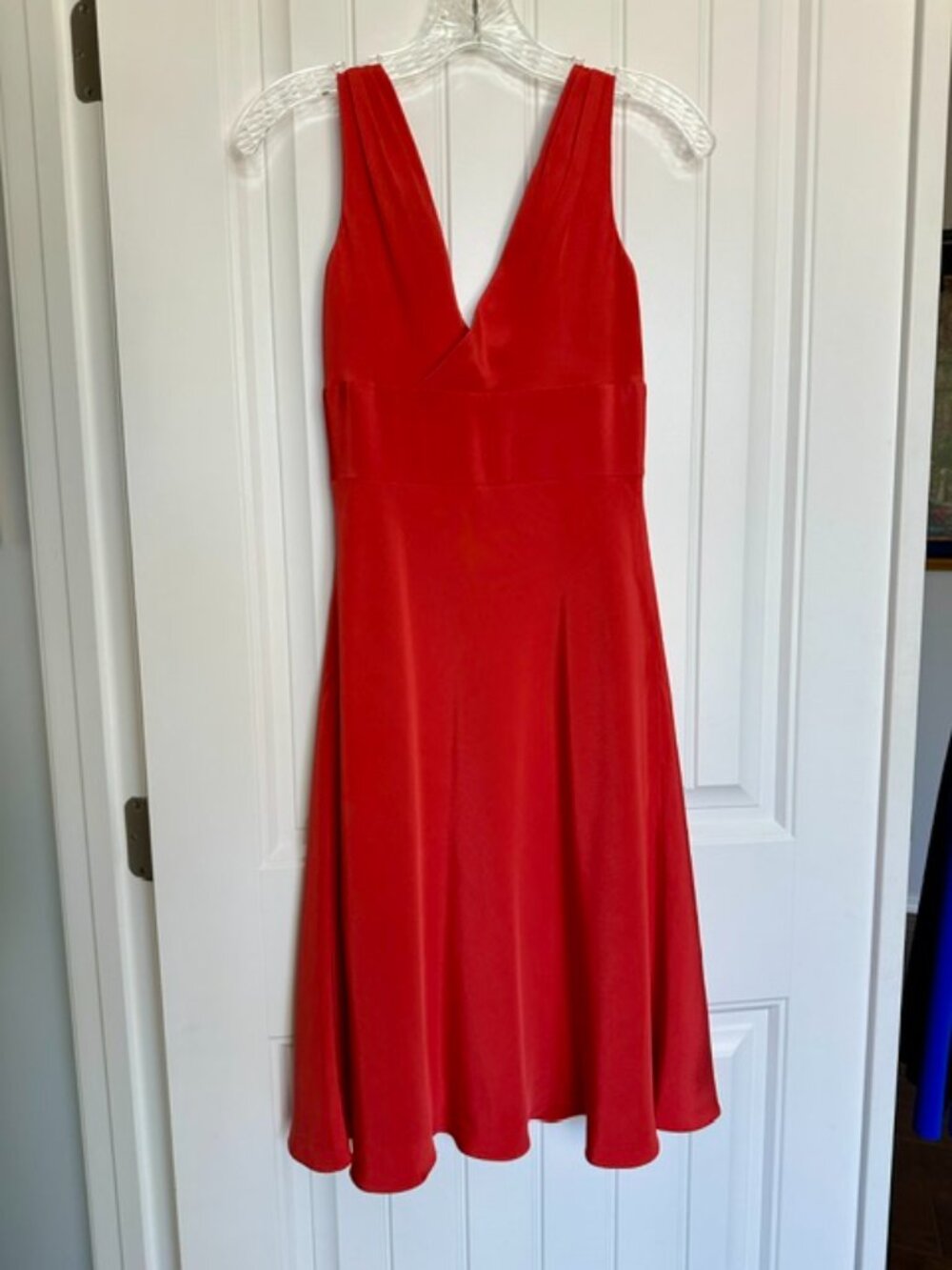 J. Crew Orange/Red Silk Cocktail Dress  - Size 0P